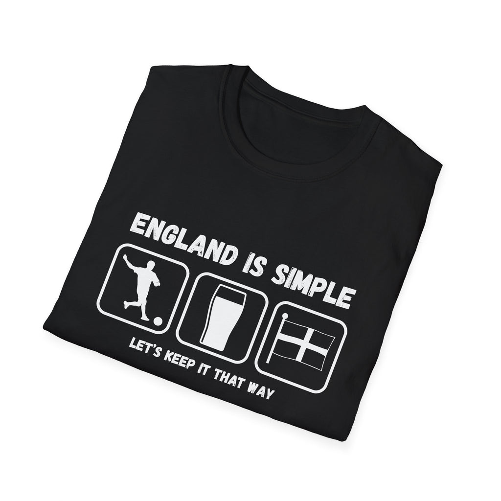 England Is Simple T-Shirt — Football, Pint & Flag Tee (Let’s Keep It That Way)