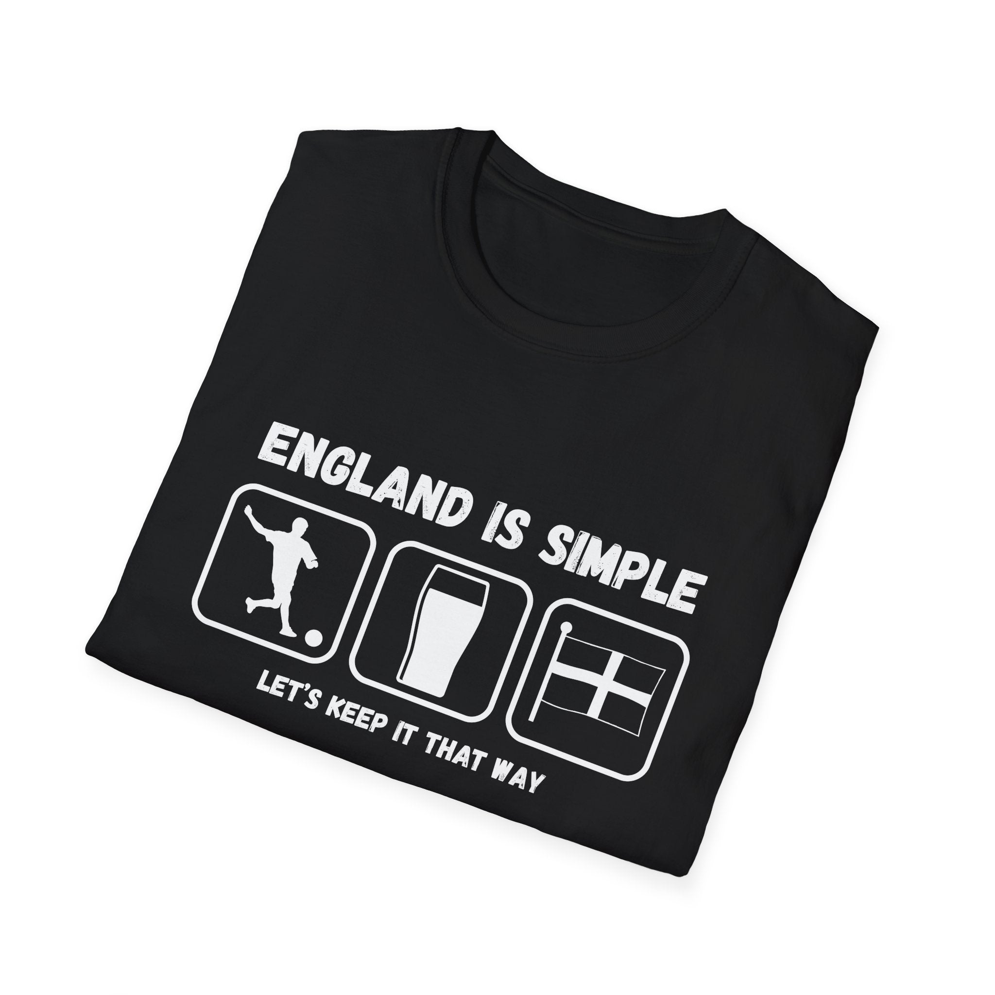 England Is Simple T-Shirt — Football, Pint & Flag Tee (Let’s Keep It That Way)