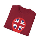 Union Jack Map Pin T-Shirt — British Patriotic Tee