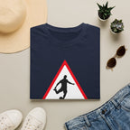 Men at Work Roadside Sign T-Shirt — British Humour T-Shirt - Our Colours