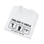 England Is Simple T-Shirt — Football, Pint & Flag Tee (Let’s Keep It That Way)