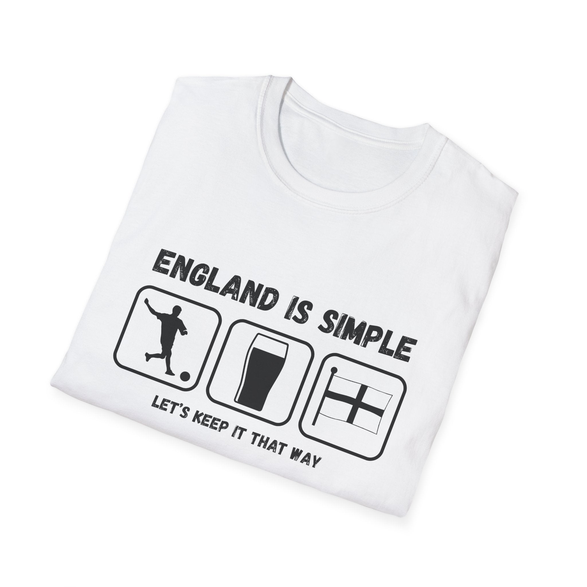 England Is Simple T-Shirt — Football, Pint & Flag Tee (Let’s Keep It That Way)