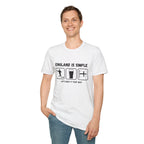 England Is Simple T-Shirt — Football, Pint & Flag Tee (Let’s Keep It That Way)