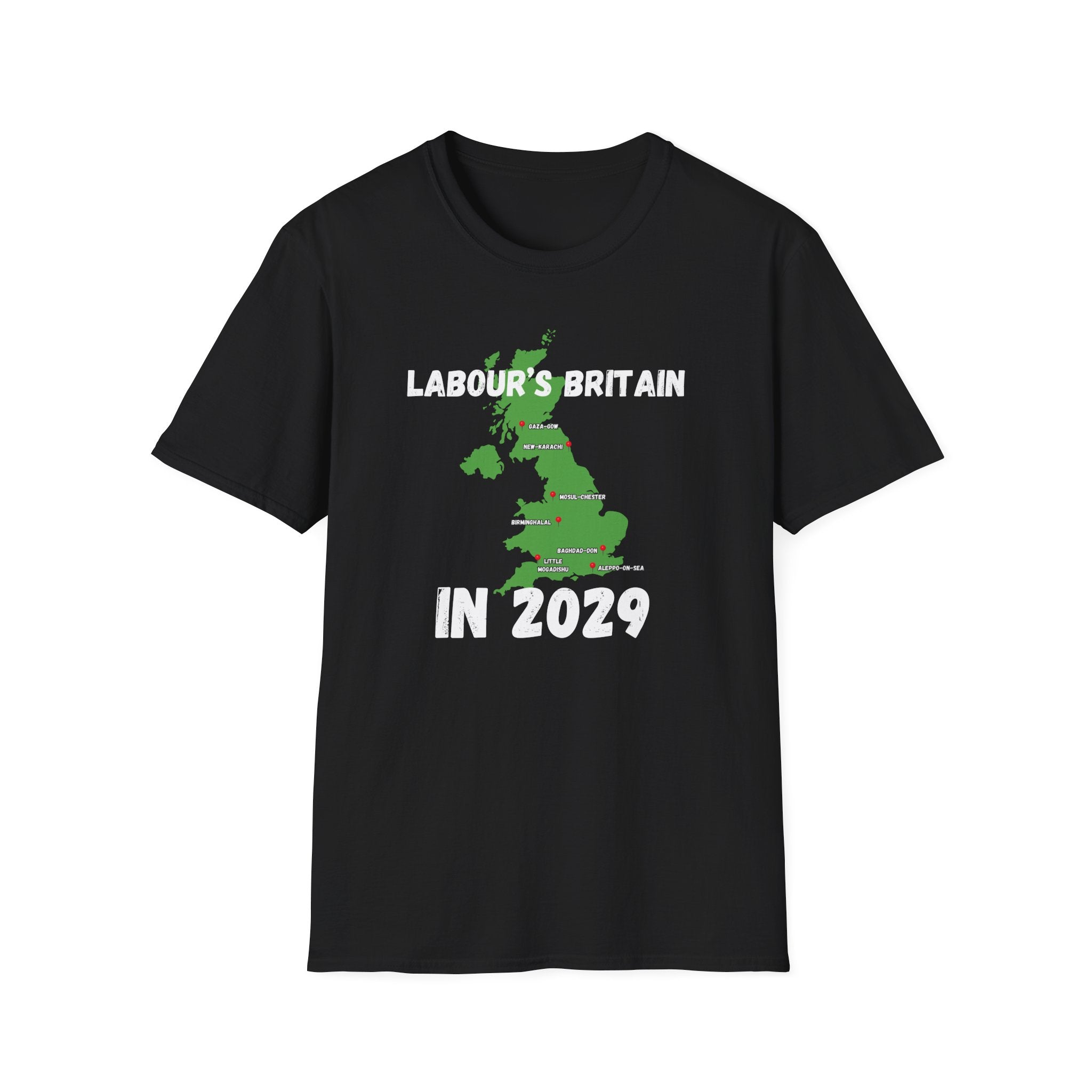 Political T-Shirt — "Labour's Britain in 2029" UK Map Parody