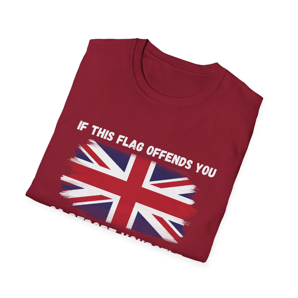 Union Jack Political T-Shirt — "If This Flag Offends You, Go Deport Yourself"