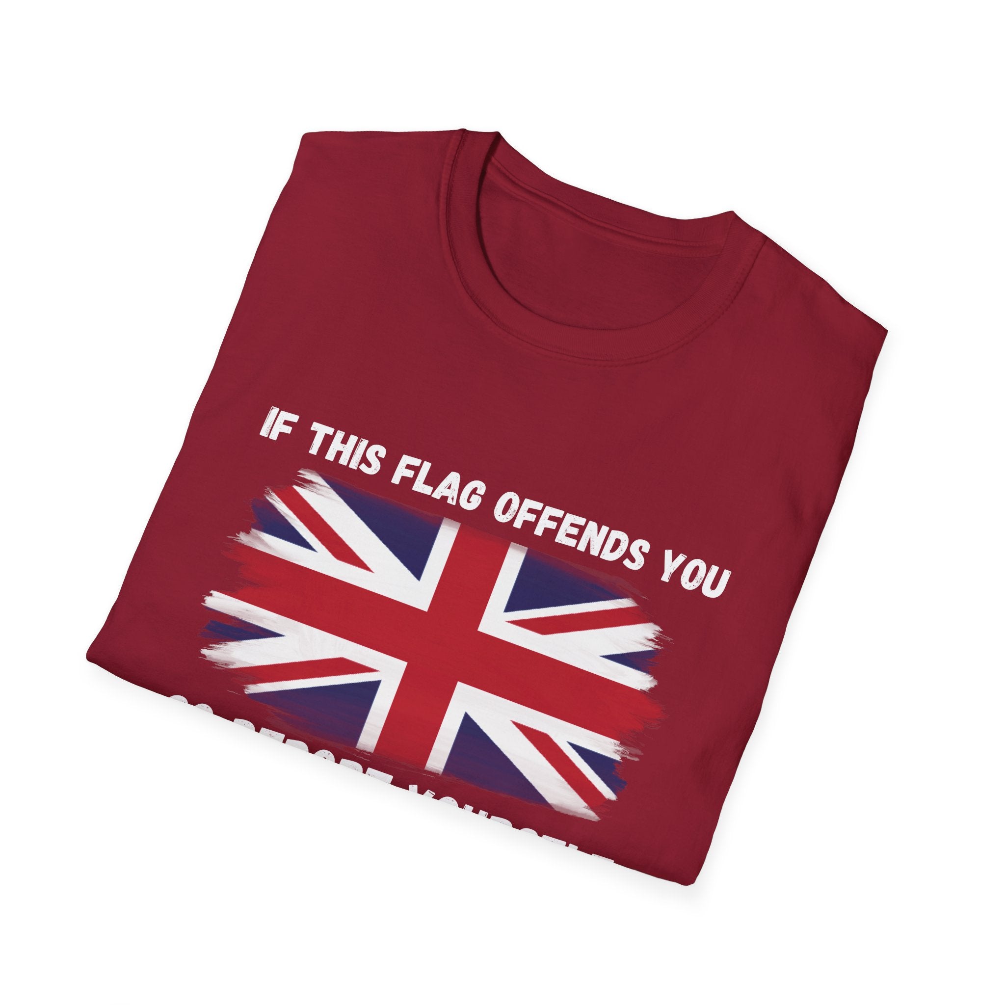 Union Jack Political T-Shirt — "If This Flag Offends You, Go Deport Yourself"