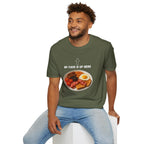 My Face Is Up Here Full English Breakfast T-Shirt - Our Colours