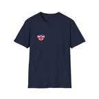 British Heart Flag (small icon) T-Shirt — Union Jack Heart Patriotic Tee