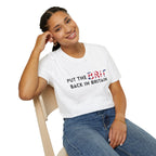 Put the Brit Back in Britain T-Shirt — Patriotic British Flag Slogan Tee