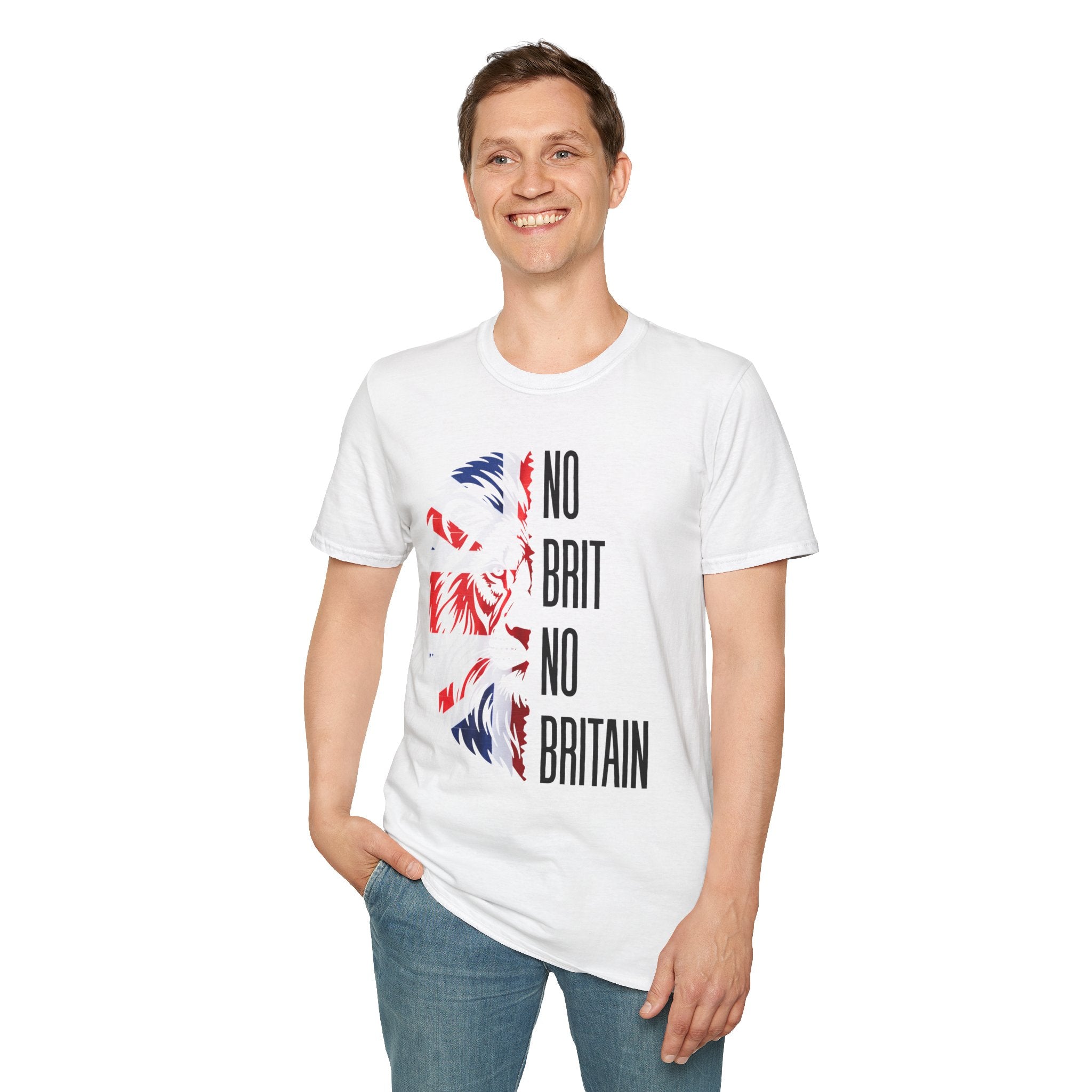 "No Brit No Britain" Patriotic Lion Graphic