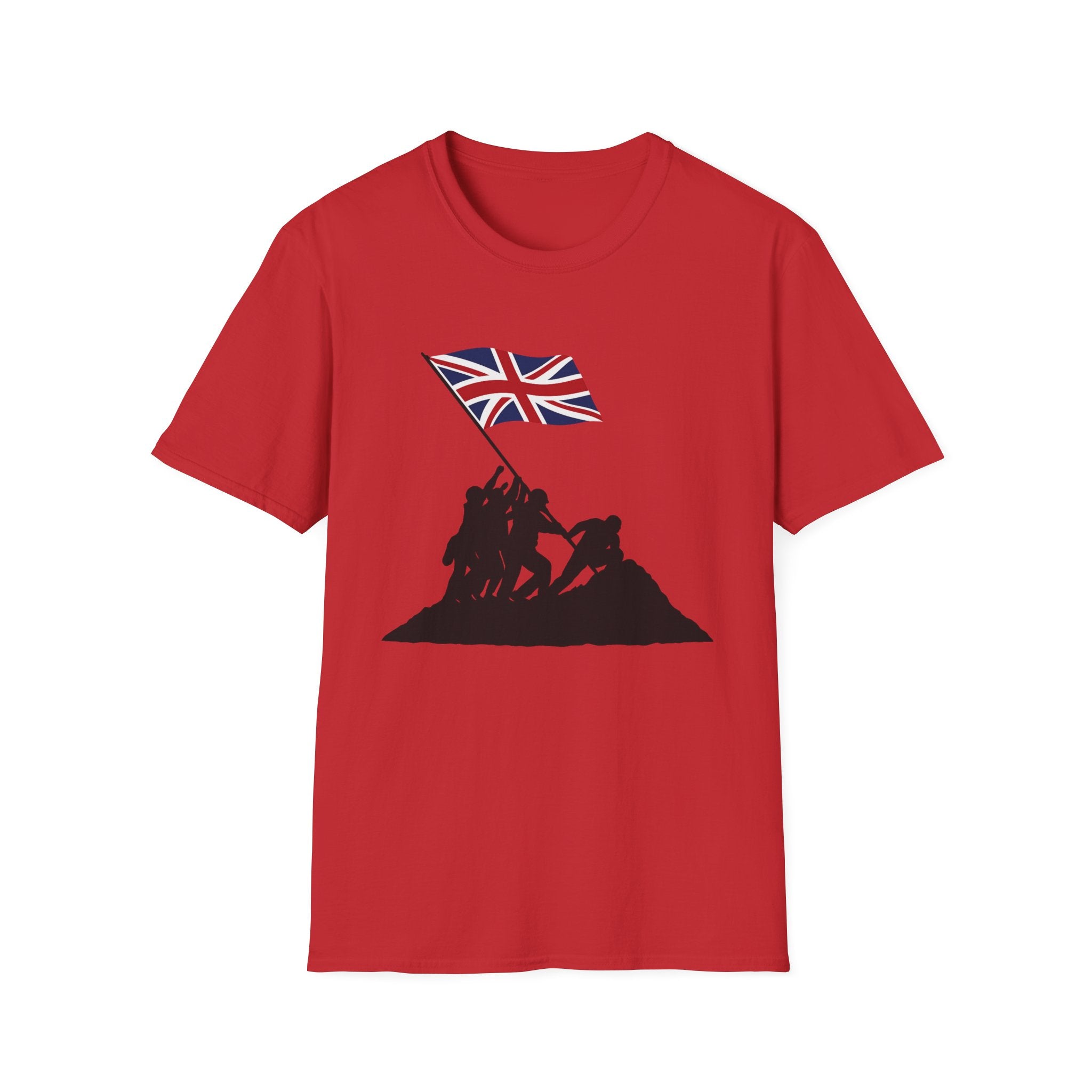 Raising Our Colours T-Shirt (no slogan) — British Flag Patriotic Tee