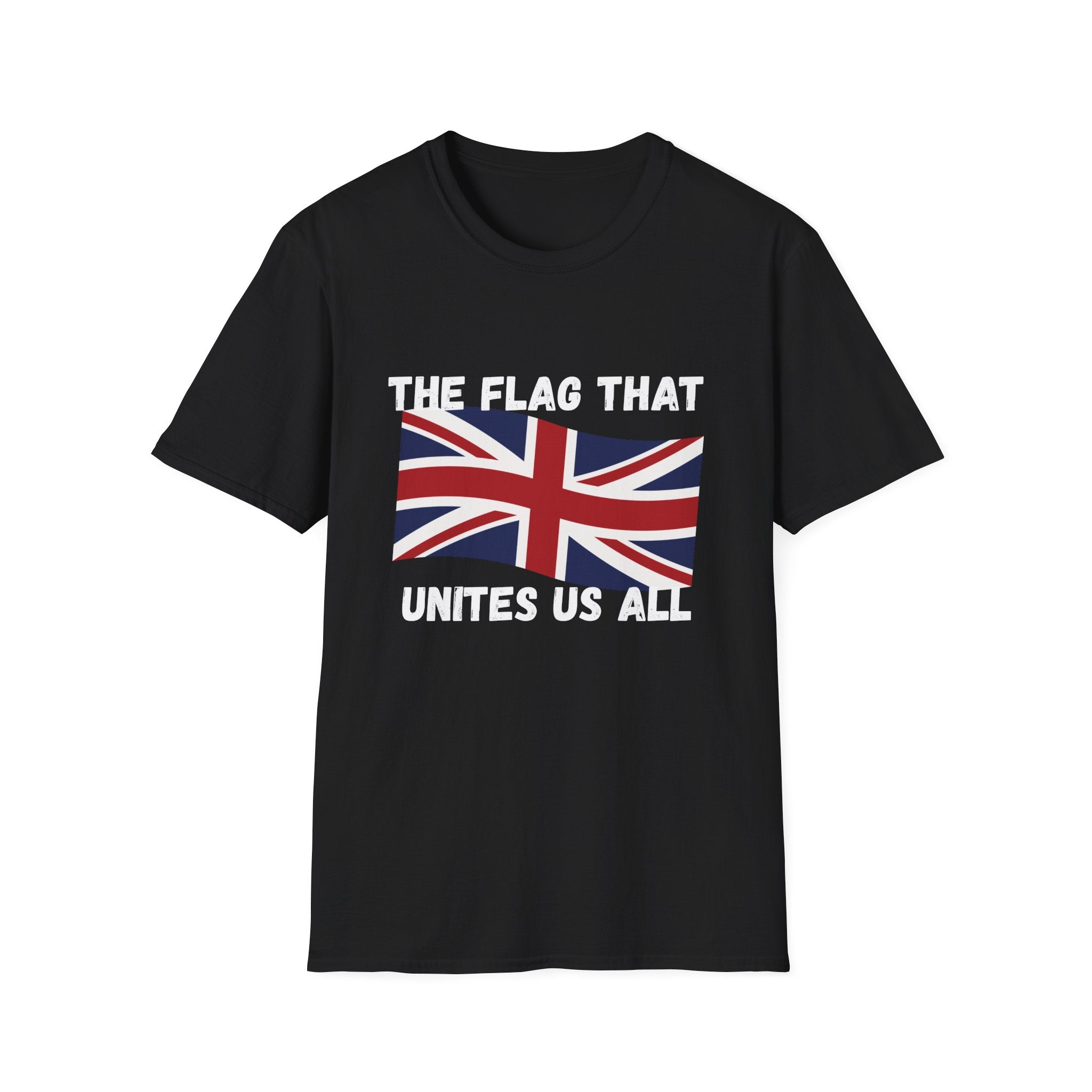 Union Jack T-Shirt — "The Flag That Unites Us All" British Patriotic Tee