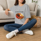 My Face Is Up Here Full English Breakfast T-Shirt - Our Colours