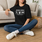 Britain Is Simple — British Humour T-Shirt  T-Shirt (Football, Pint & Union Jack Design)