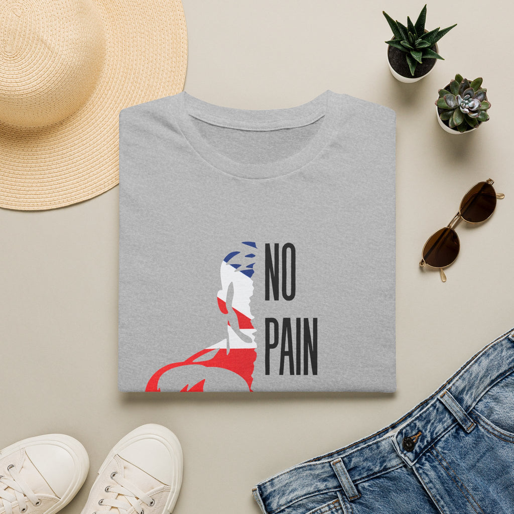 T-Shirt — "No Pain No Britain" British Flag Fitness