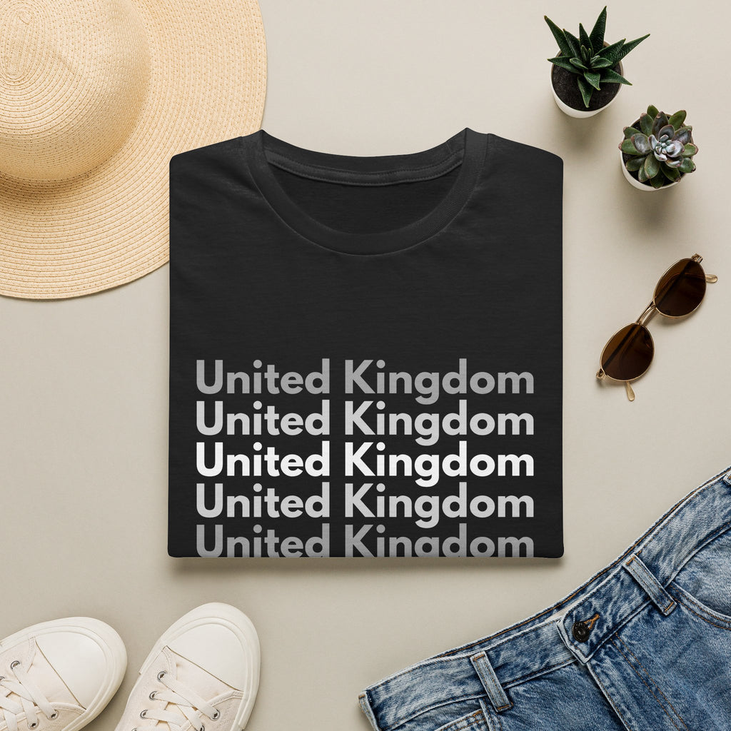 United Kingdom Repeat Text T-Shirt