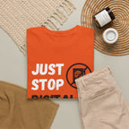 Just Stop Digital ID T-Shirt — Anti Digital ID Protest Tee