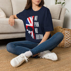 T-Shirt — "No Pain No Britain" Union Jack Skull Graphic Tee