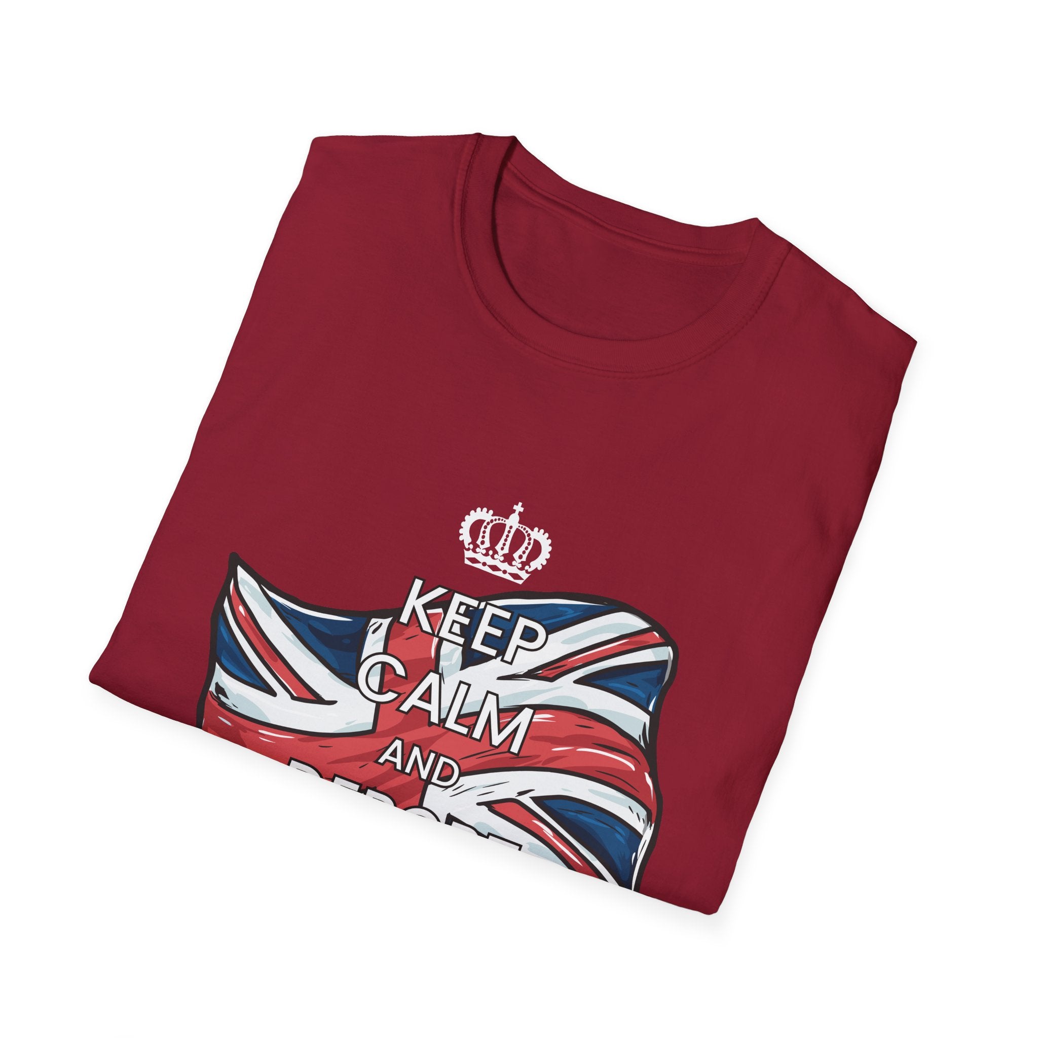 Political T-Shirt — “Keep Calm and Deport Millions” with Union Jack