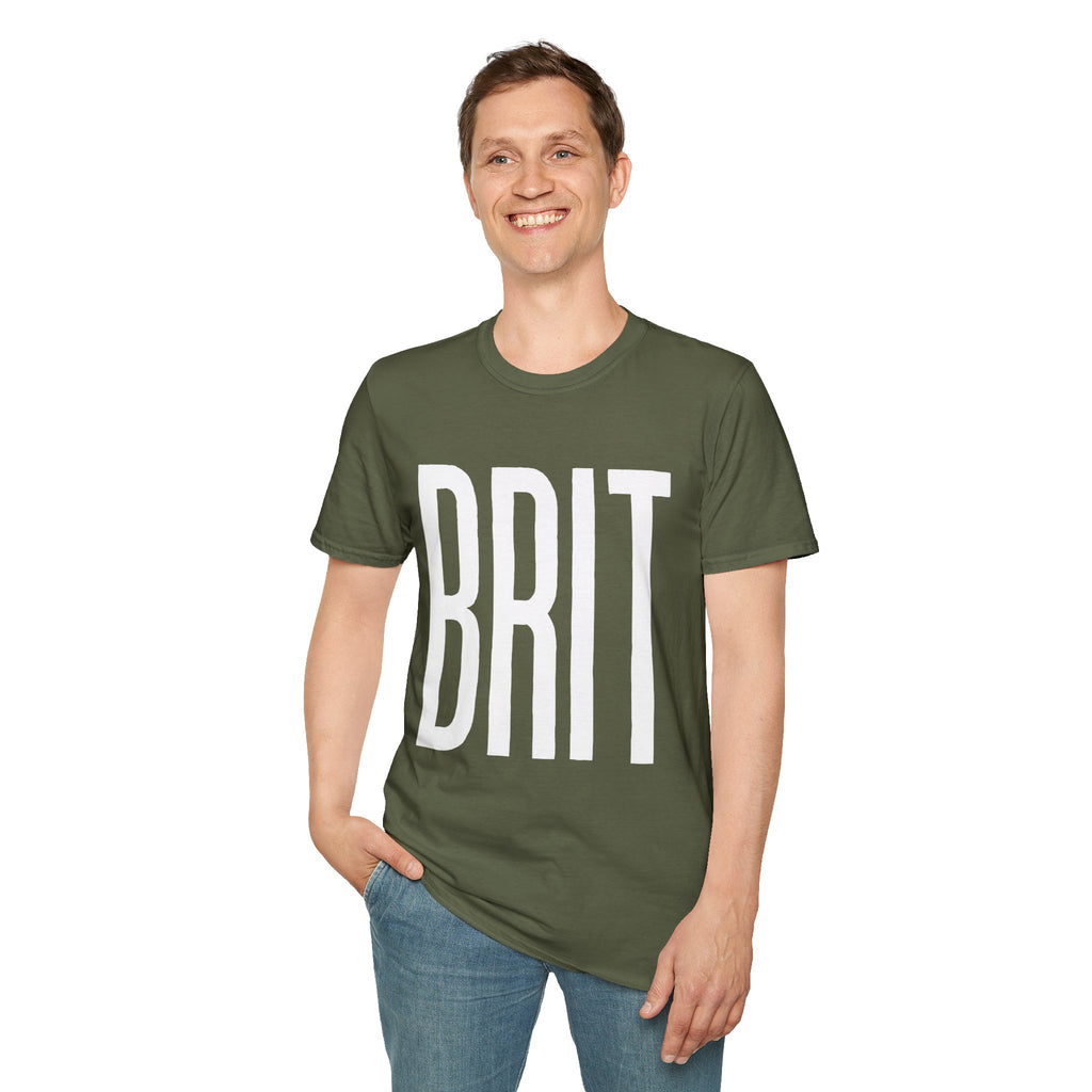 BRIT Patriotic T-Shirt — Full-Front BRIT Design - Our Colours