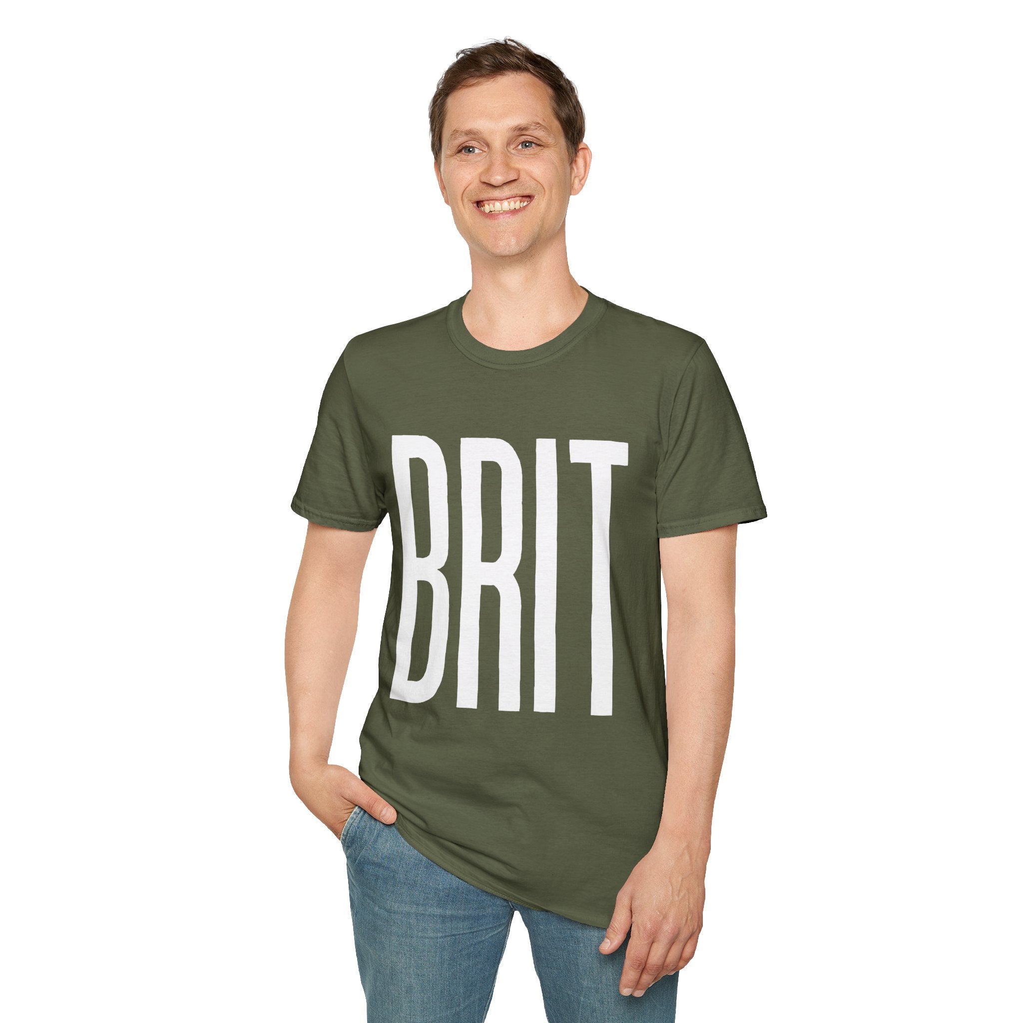BRIT Patriotic T-Shirt — Full-Front BRIT Design - Our Colours