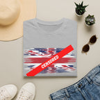 Censored Union Jack T-Shirt — British Political Flag Tee
