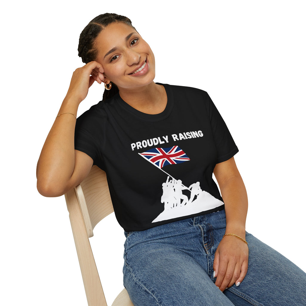 Proudly Raising Our Colours T-Shirt (original) — British Flag Patriotic Tee