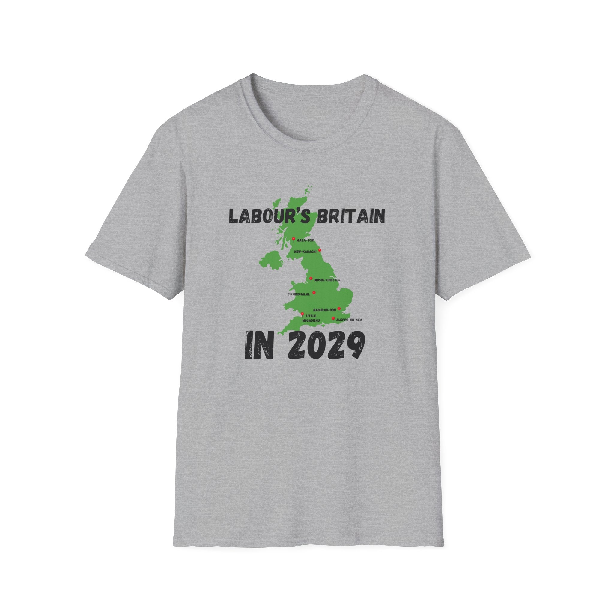 Political T-Shirt — "Labour's Britain in 2029" UK Map Parody