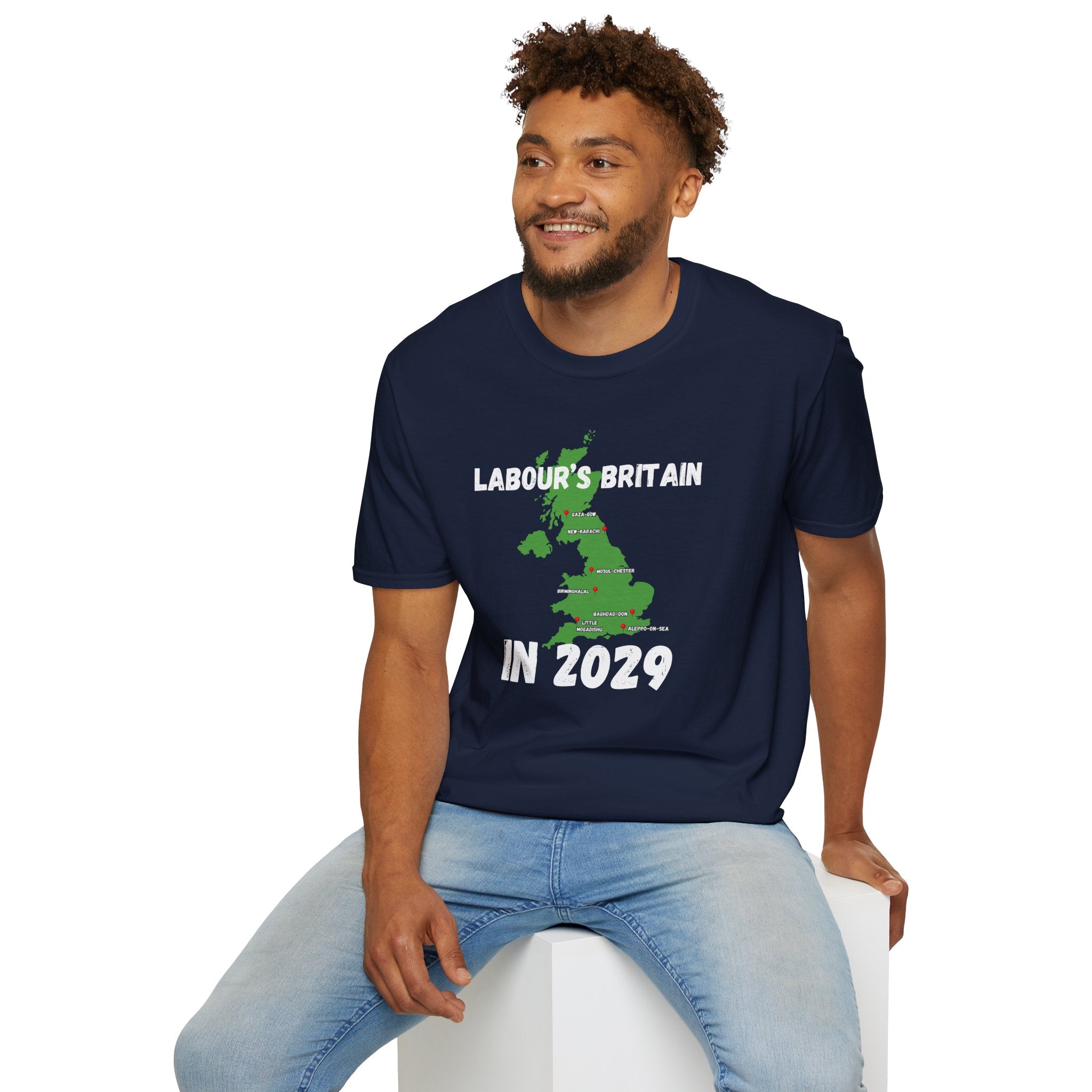 Political T-Shirt — "Labour's Britain in 2029" UK Map Parody