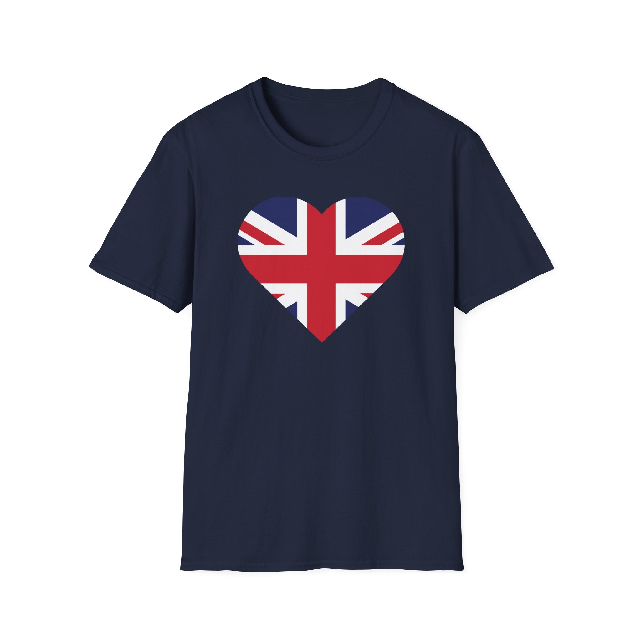 British Heart Flag T-Shirt — Union Jack Heart Patriotic Tee