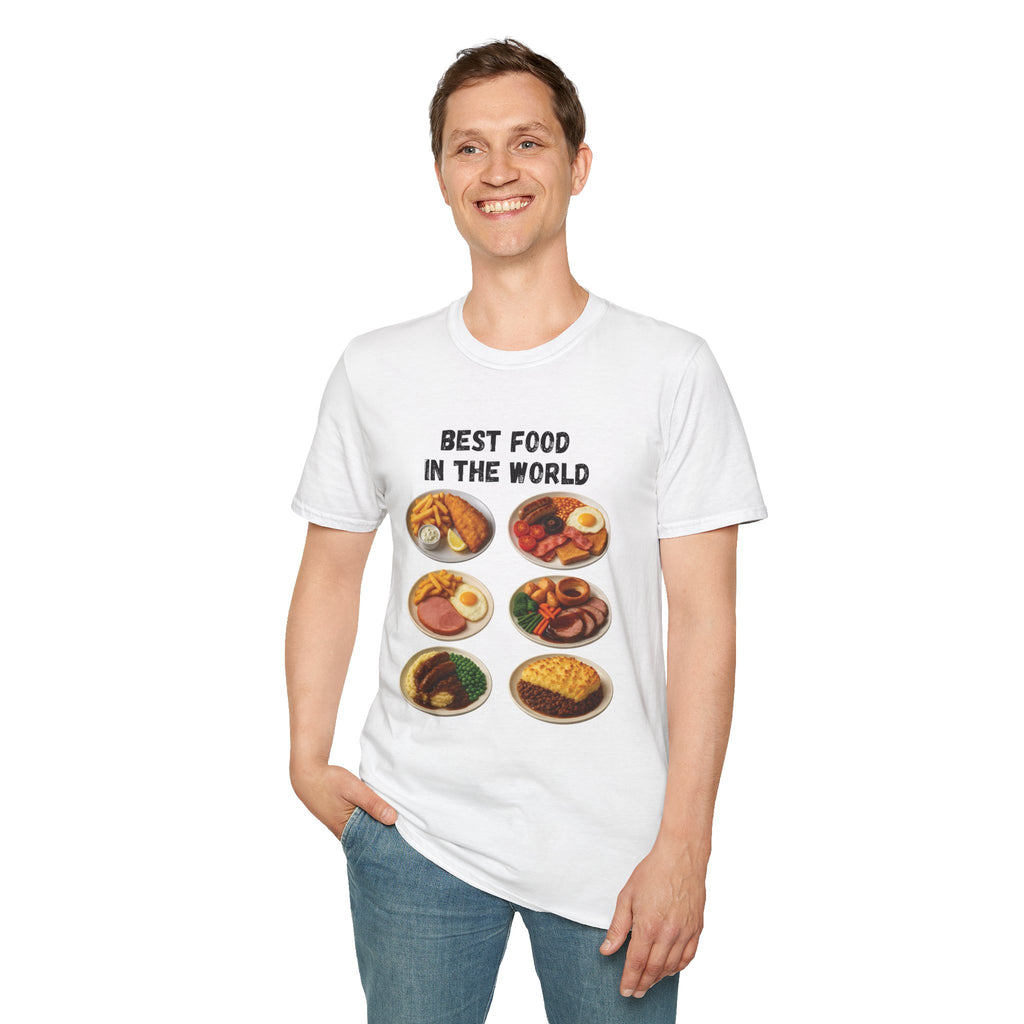"Best food in the world" — British Humour T-Shirt