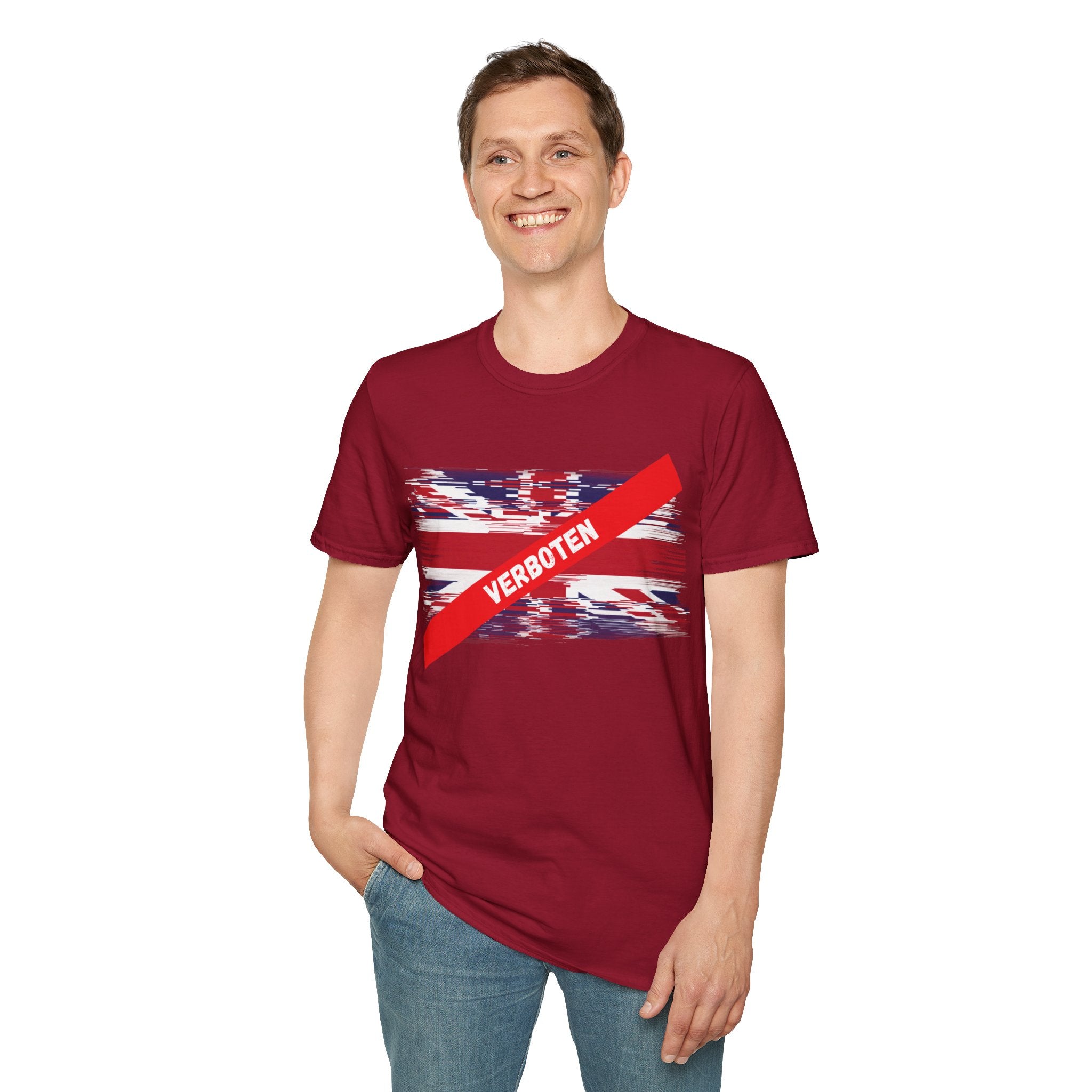 Union Jack 'Verboten' T-Shirt — British Political Statement Tee