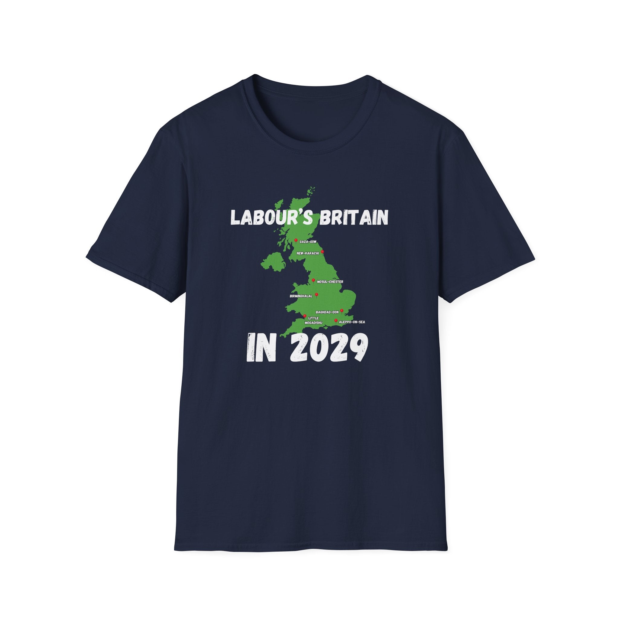 Political T-Shirt — "Labour's Britain in 2029" UK Map Parody