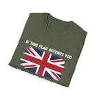 Union Jack Political T-Shirt — "If This Flag Offends You, Go Deport Yourself"