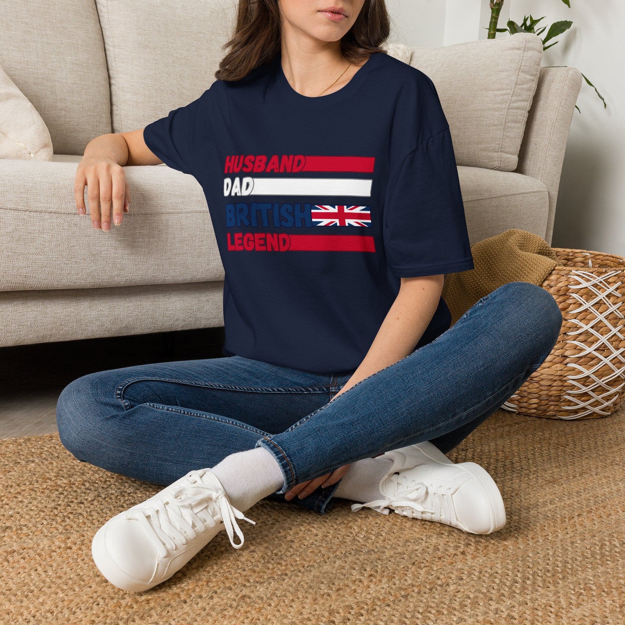 British Legend T-Shirt — 'Husband Dad British Legend' Graphic Tee