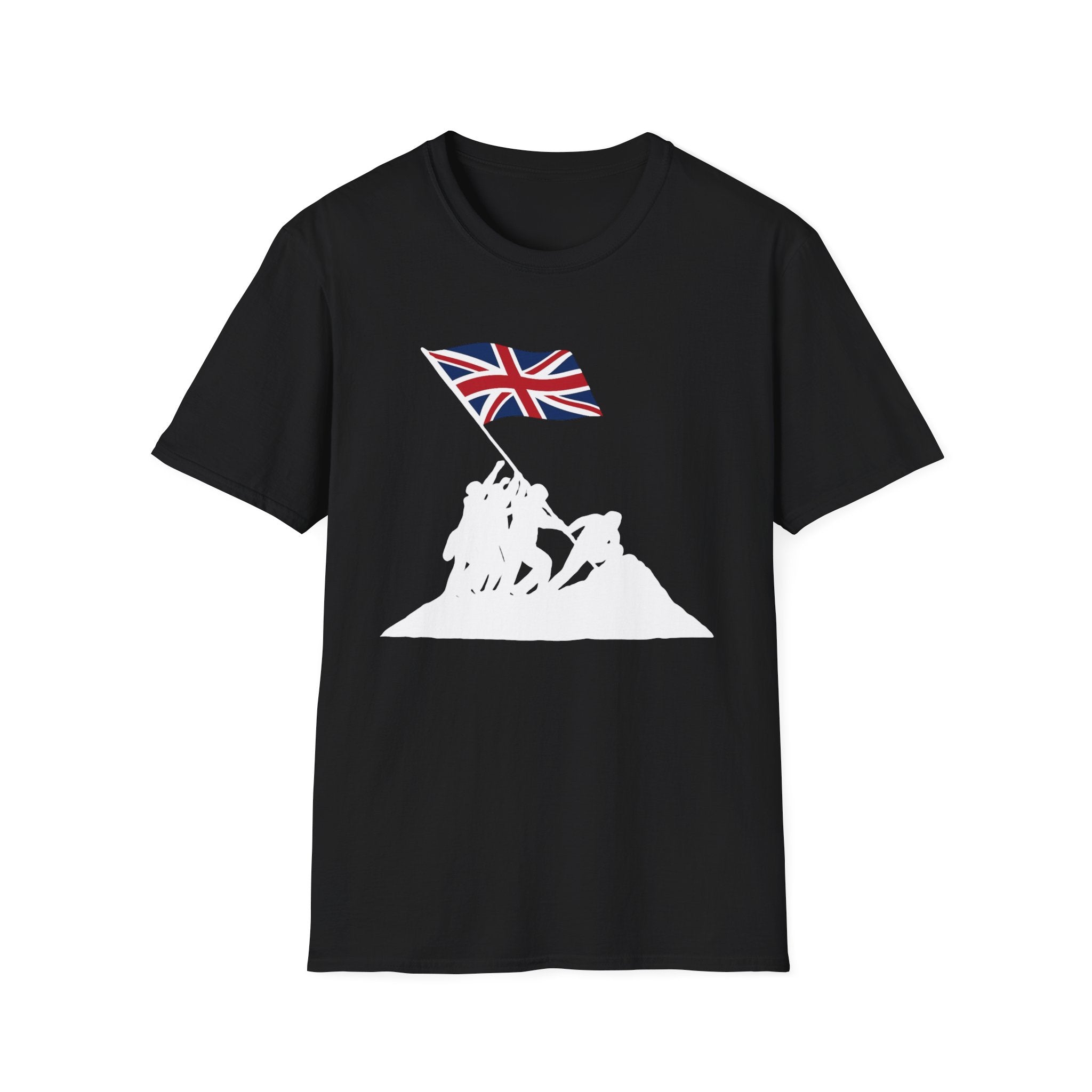 Raising Our Colours T-Shirt (no slogan) — British Flag Patriotic Tee