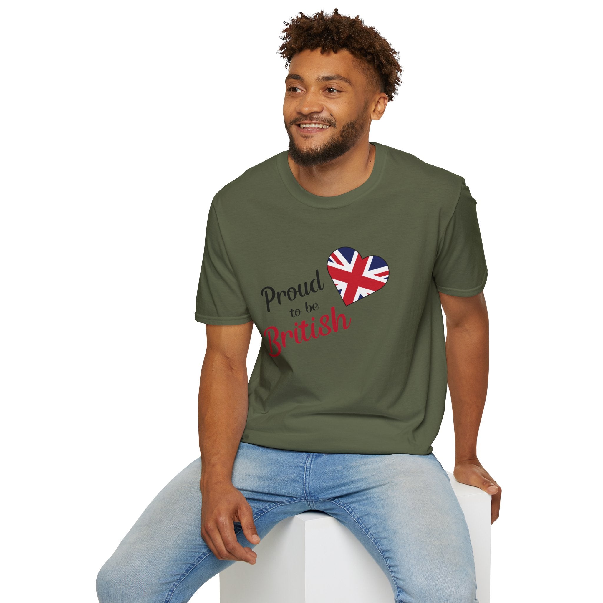 Proud to be British T-Shirt — Union Jack Heart Patriotic Tee