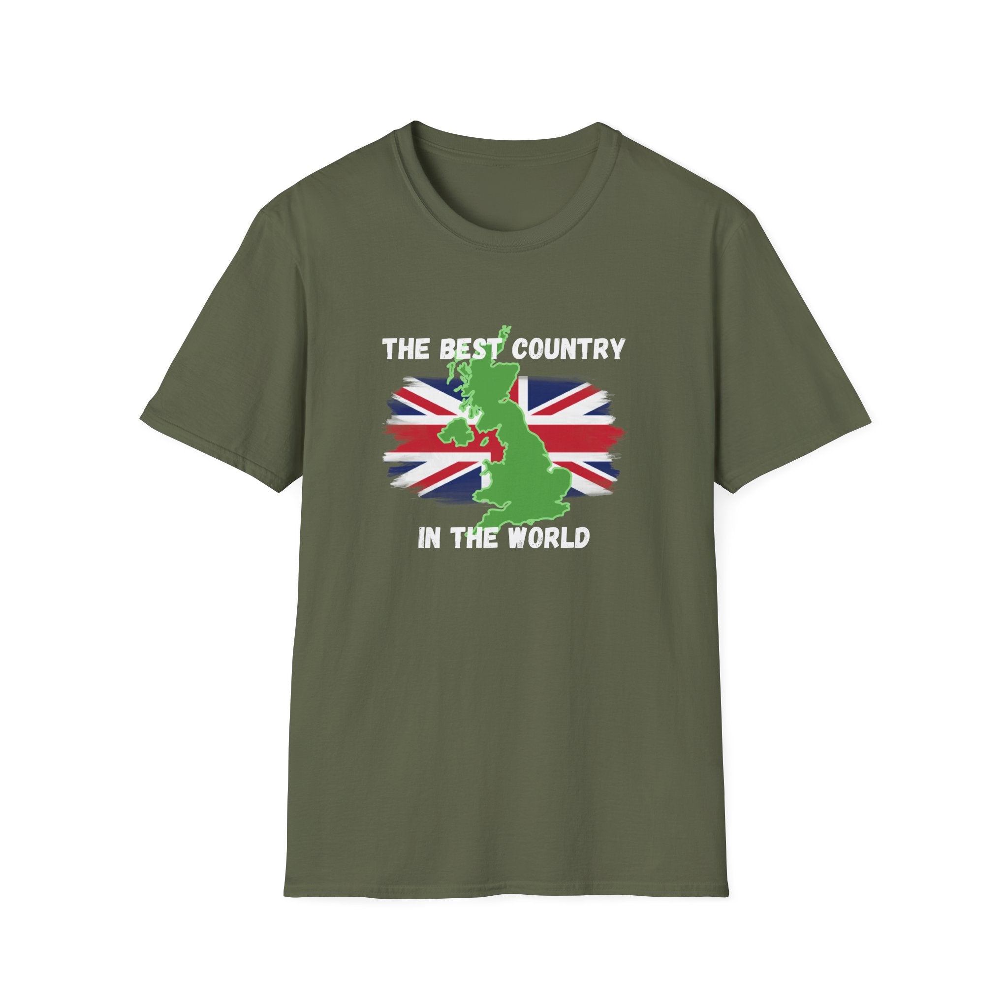 British Patriot T-Shirt — “The Best Country in the World” Union Jack Map