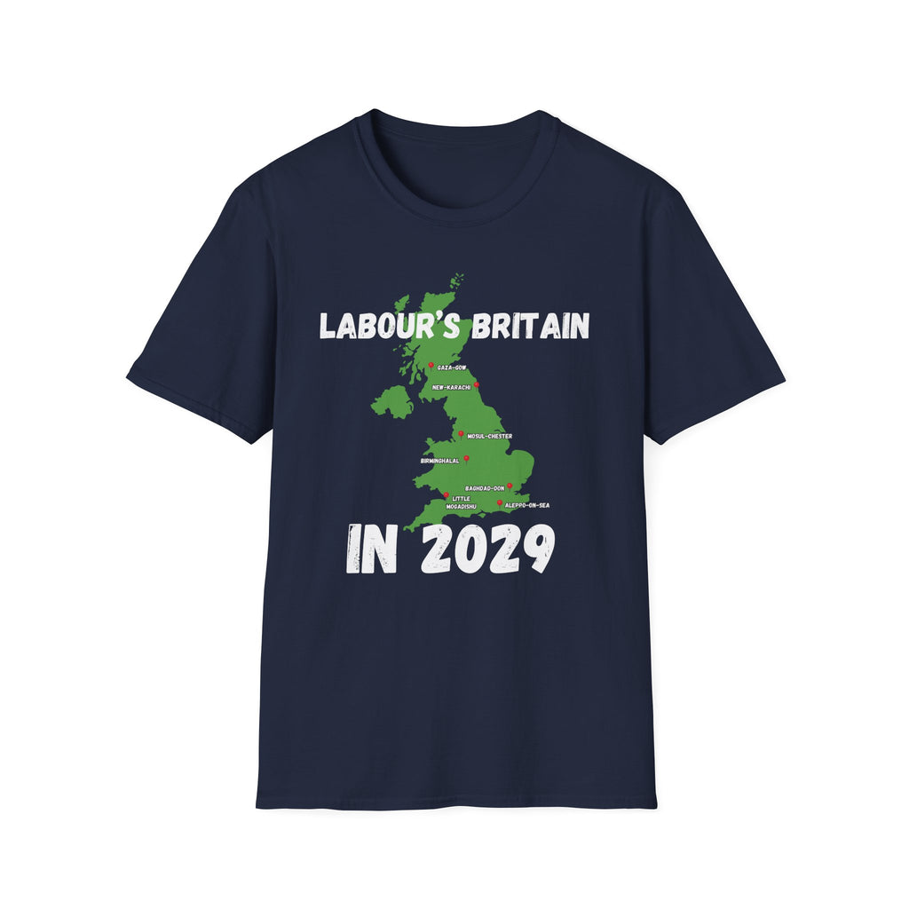 Political T-Shirt — "Labour's Britain in 2029" UK Map Parody