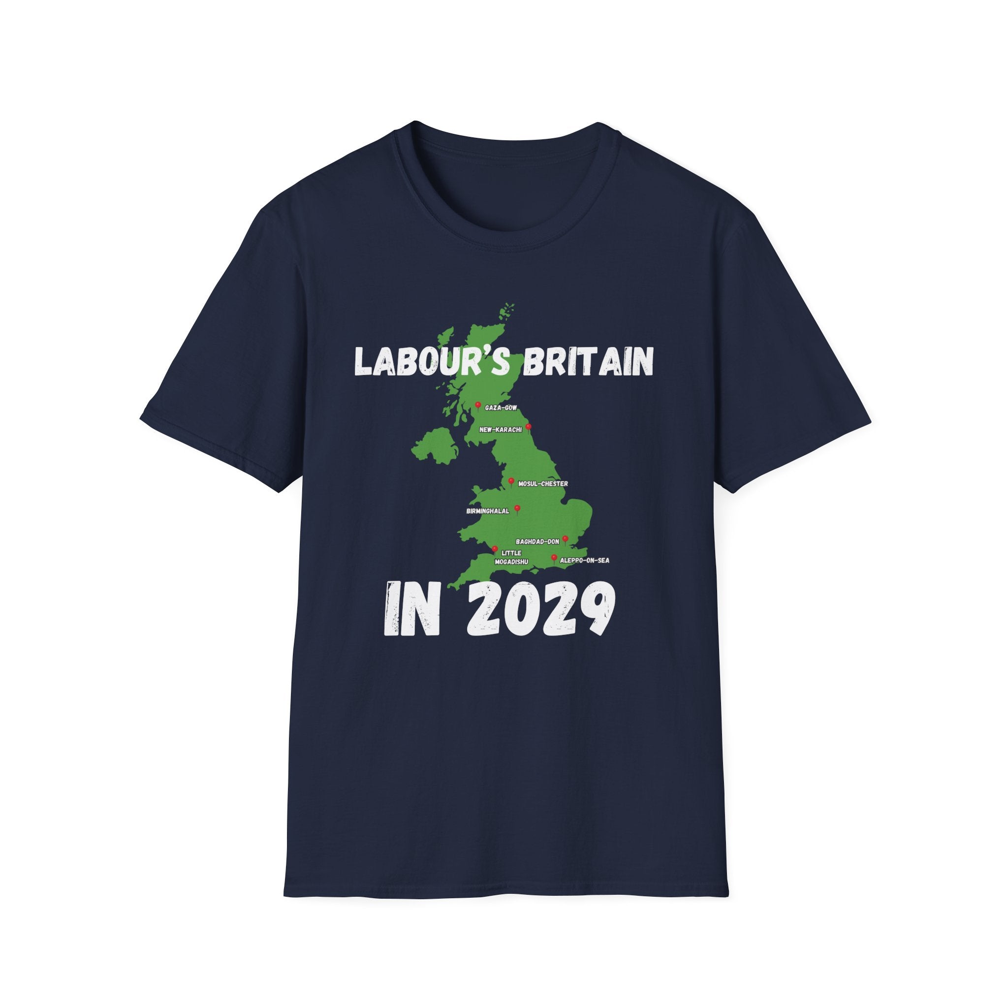 Political T-Shirt — "Labour's Britain in 2029" UK Map Parody