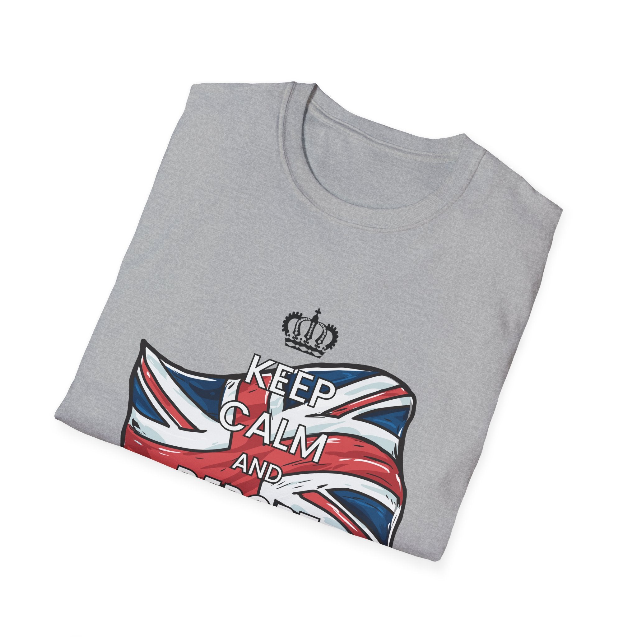 Political T-Shirt — “Keep Calm and Deport Millions” with Union Jack