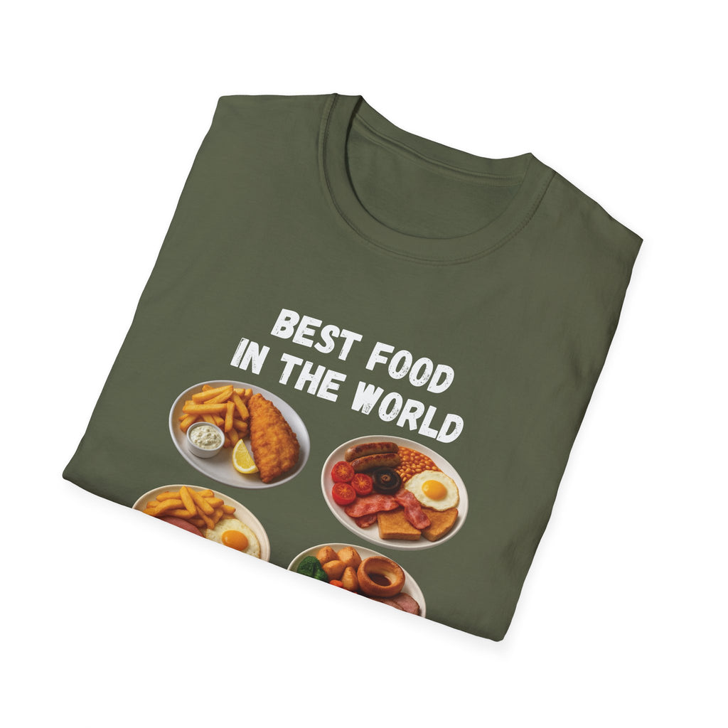"Best food in the world" — British Humour T-Shirt
