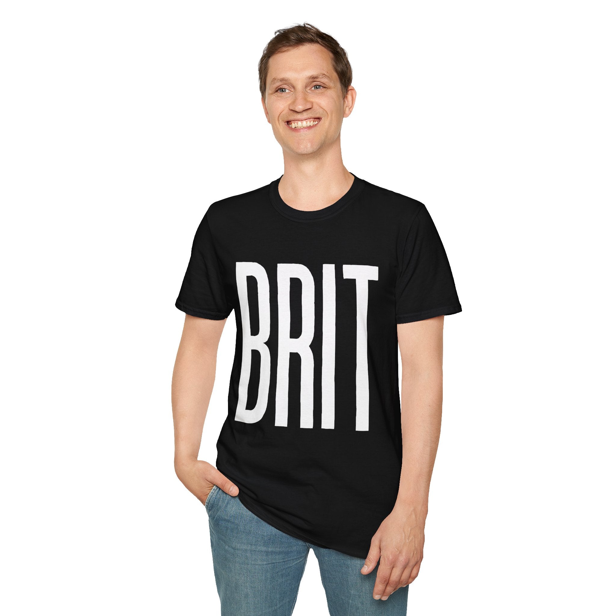 BRIT Patriotic T-Shirt — Full-Front BRIT Design - Our Colours