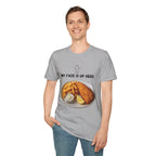 Fish & Chips "My face is up here" British Humour T-Shirt