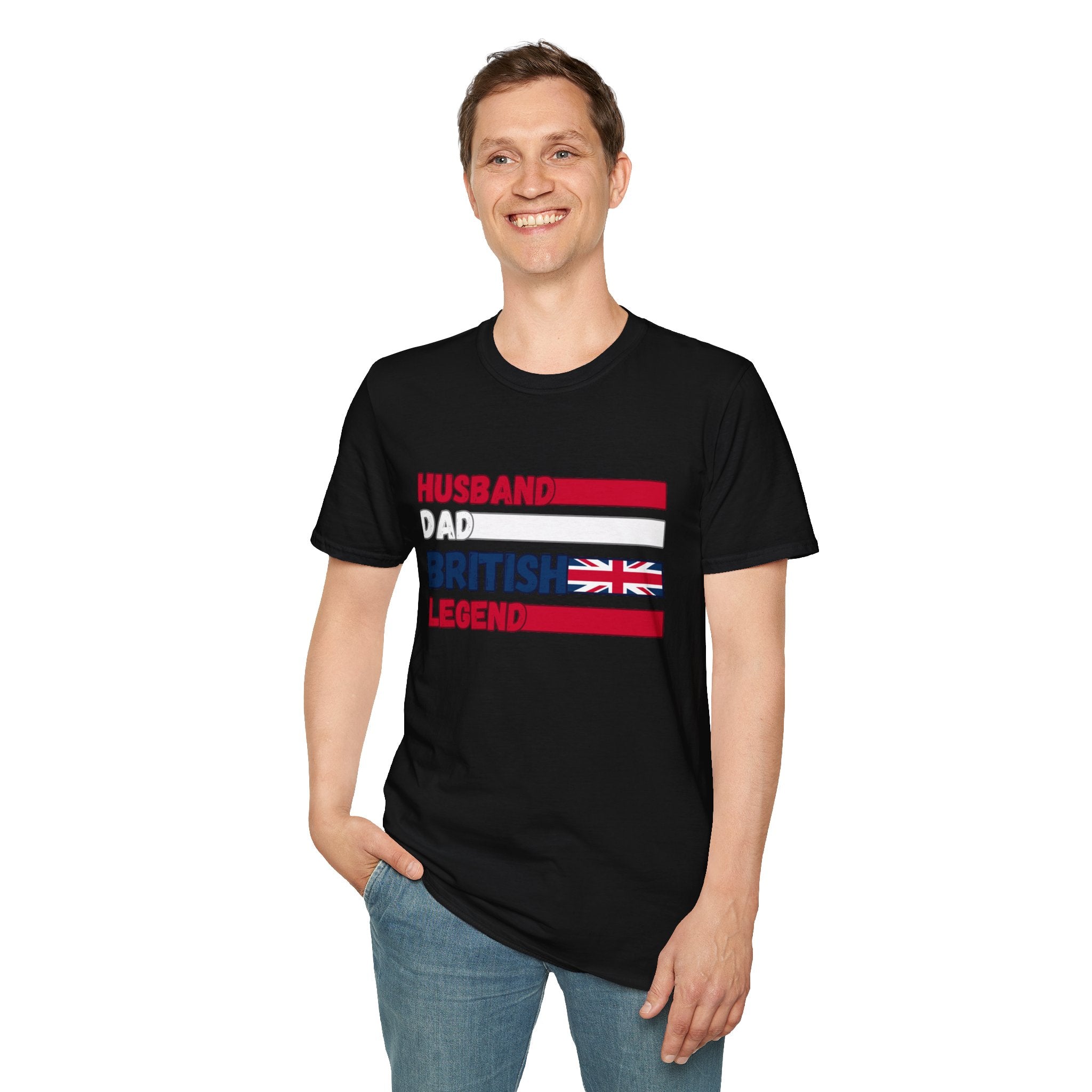 British Legend T-Shirt — 'Husband Dad British Legend' Graphic Tee