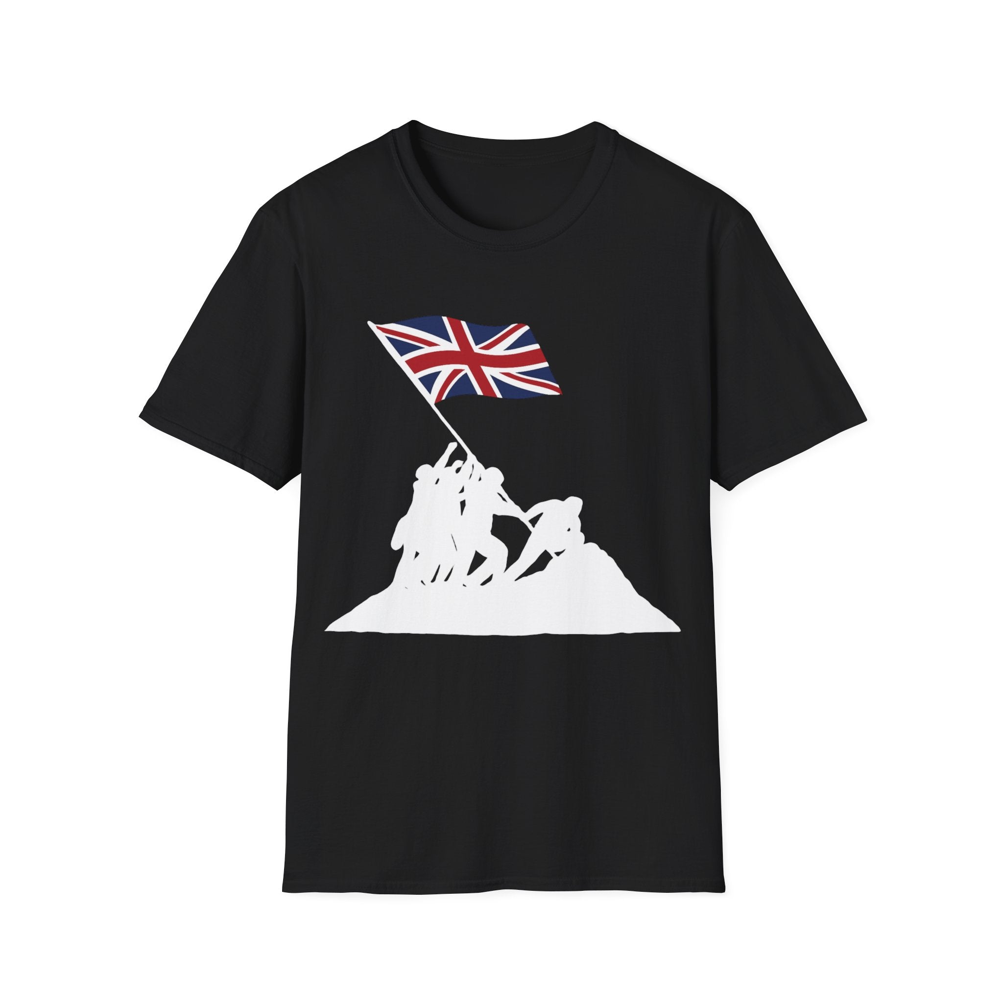Raising Our Colours T-Shirt (no slogan) — British Flag Patriotic Tee
