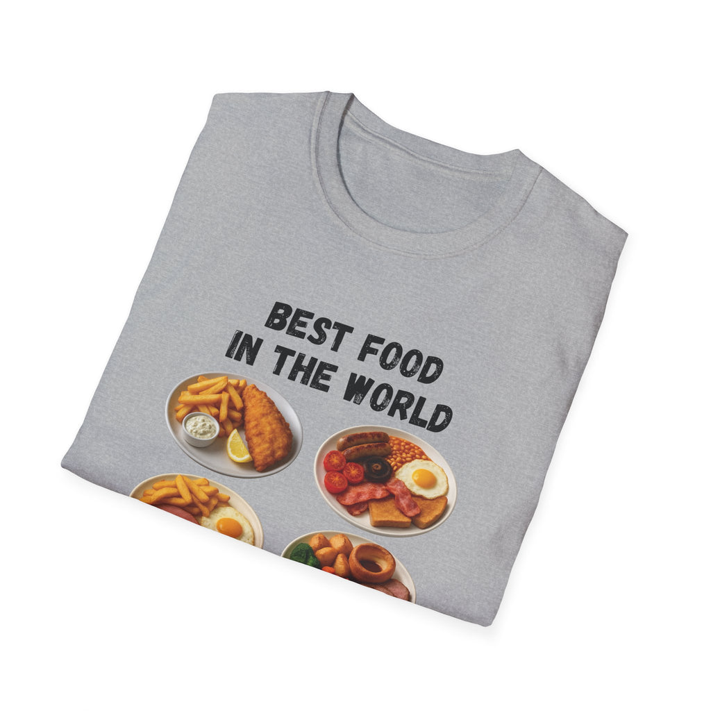 "Best food in the world" — British Humour T-Shirt