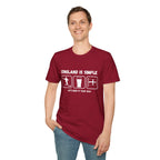 England Is Simple T-Shirt — Football, Pint & Flag Tee (Let’s Keep It That Way)