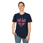Union Jack Heart Fingerprint T-Shirt — British Patriot Tee - Our Colours