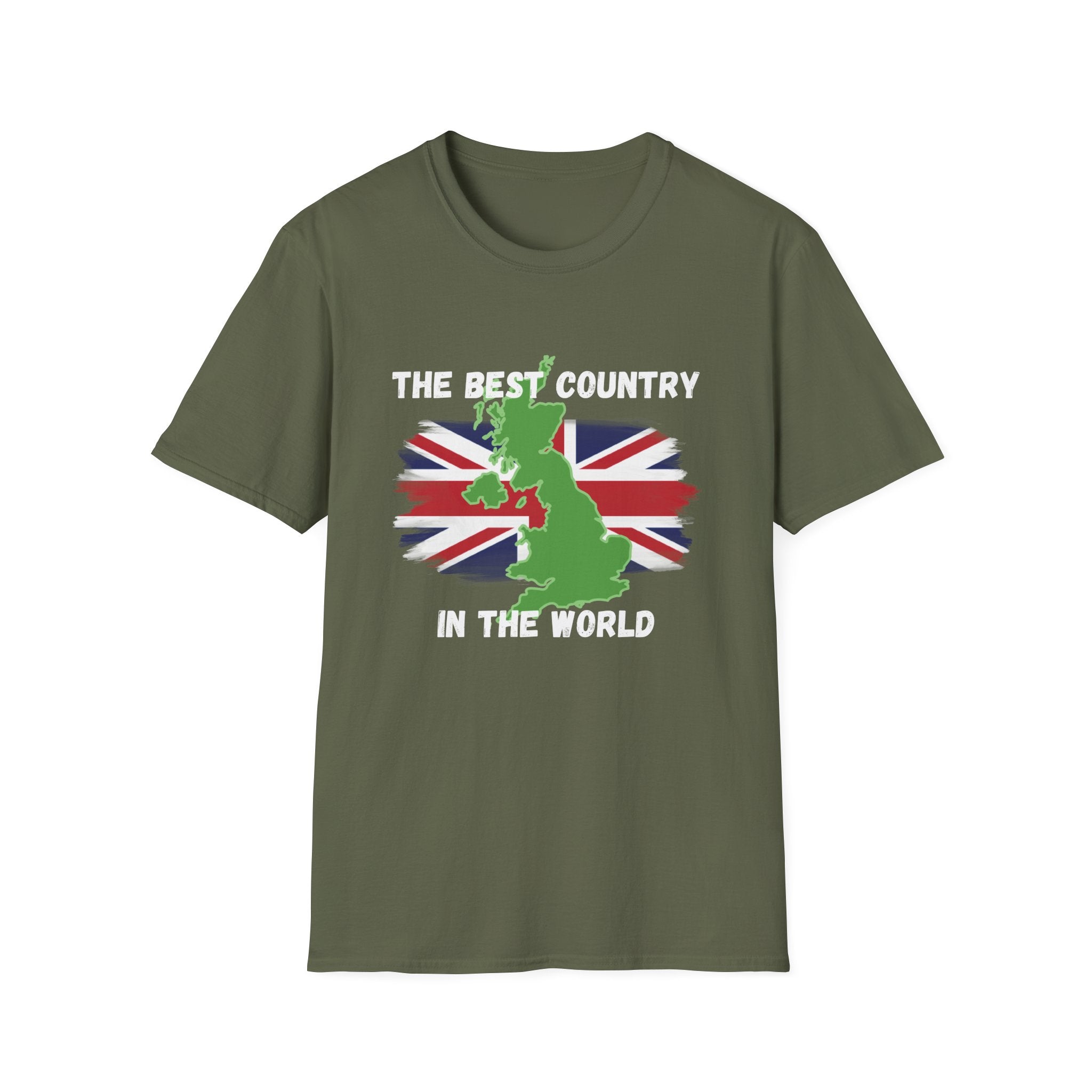 British Patriot T-Shirt — “The Best Country in the World” Union Jack Map